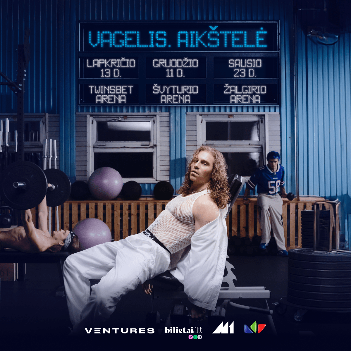 Vagelis. Aikštelė - arenų turas